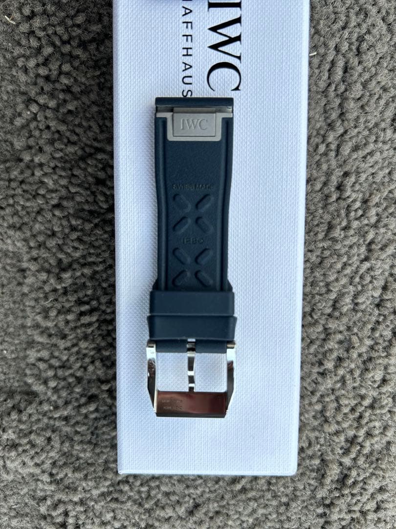 IWC ラバーストラップ　ブルー（紺色）XSサイズ　ラグ幅20mm
