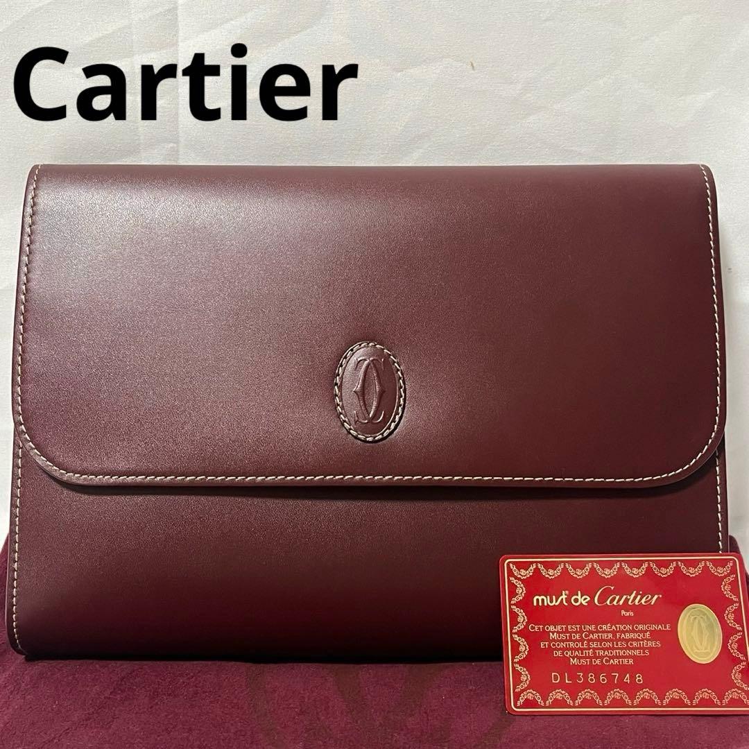 ✨️未使用✨　Cartier クラッチバッグ　セカンドバッグ　　レザー