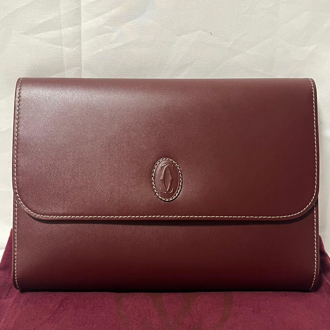✨️未使用✨　Cartier クラッチバッグ　セカンドバッグ　　レザー