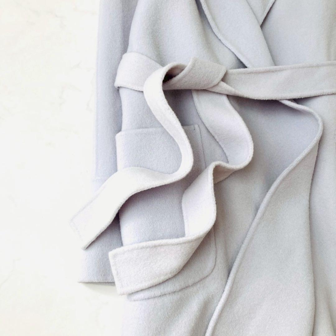 新品タグ付✨️アナイ　リバーコート　ベルテッド　フーデッド　ロング丈　38 M