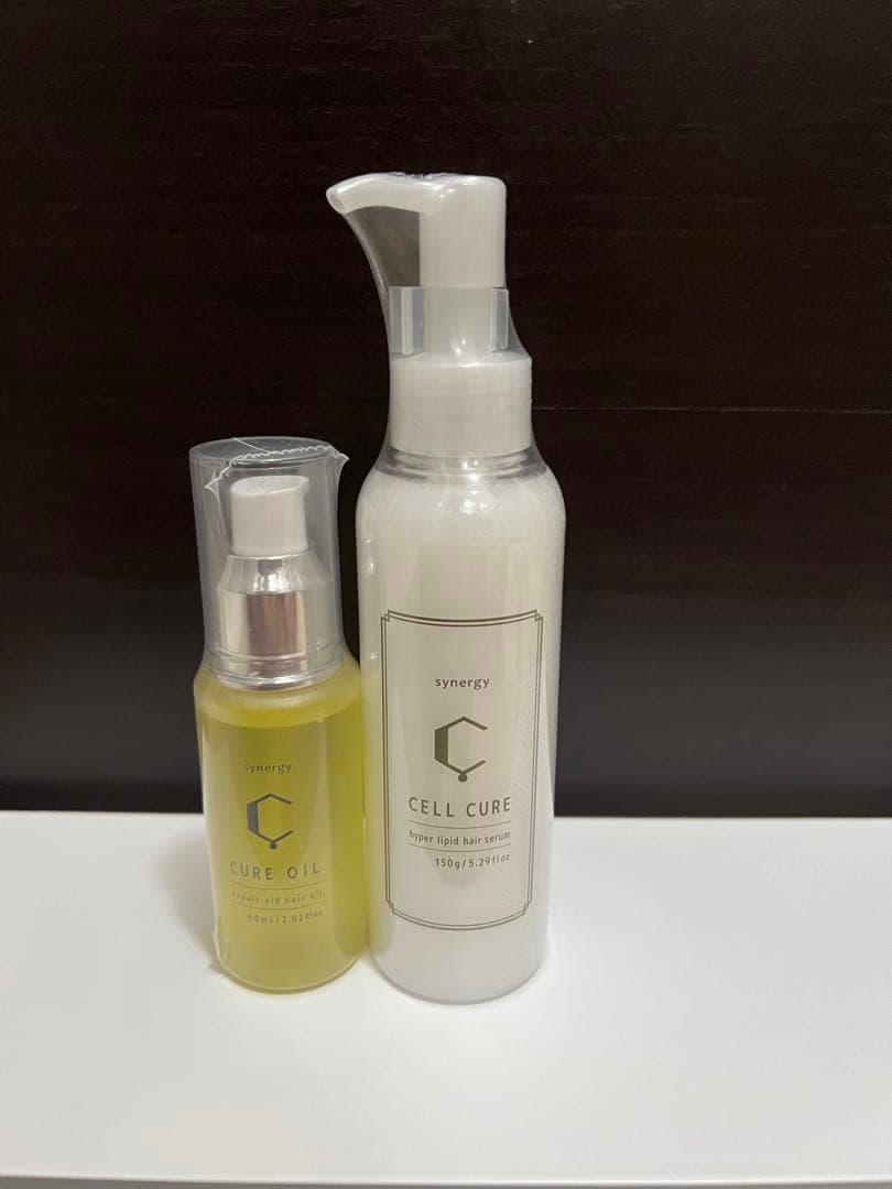 SYNERGYヘアスプレーとセルキュア、オイルセット