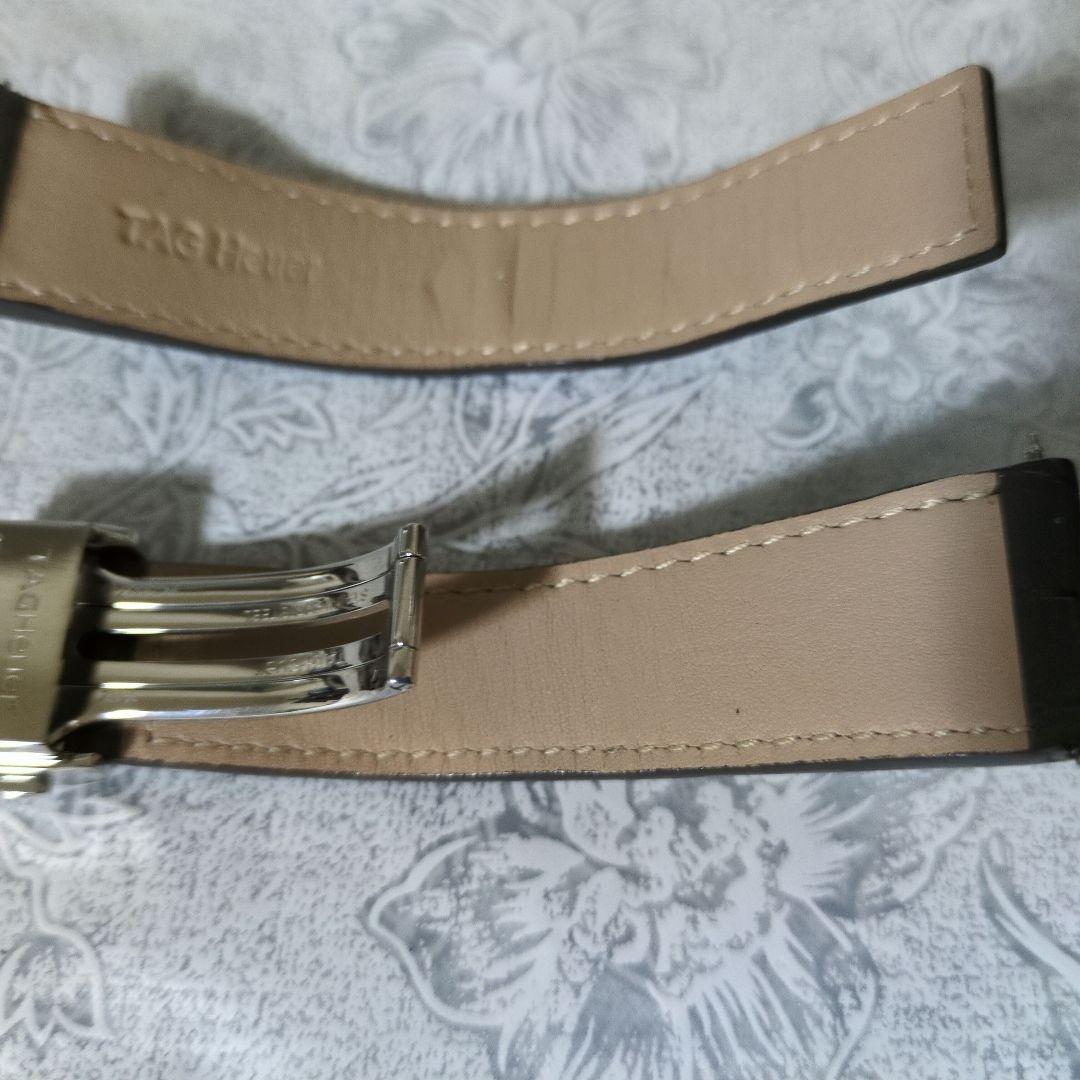 TAG Heuer 　タグホイヤー 純正レザーベルト　純正Dバックル付き