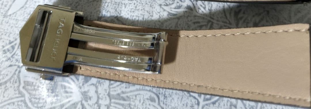 TAG Heuer 　タグホイヤー 純正レザーベルト　純正Dバックル付き