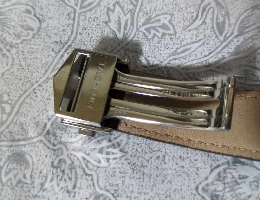 TAG Heuer 　タグホイヤー 純正レザーベルト　純正Dバックル付き