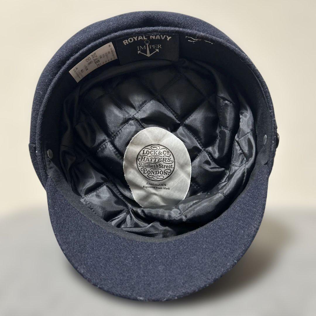 【美品】LOCK & CO. Hatters  NAVY キャスケット