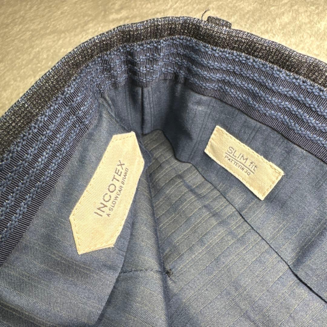 67 春夏用　未使用　インコテックス　スラックス　44 グレー