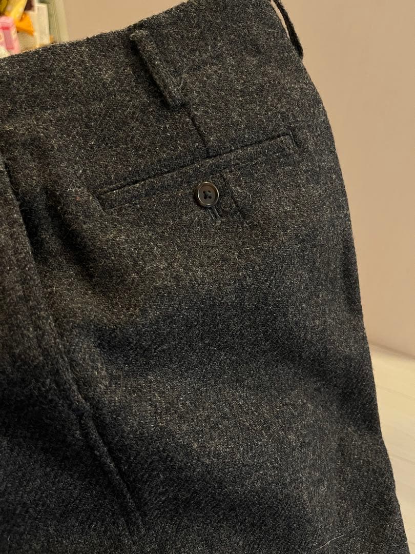 Ys for men ツイード テーパードスラックス M