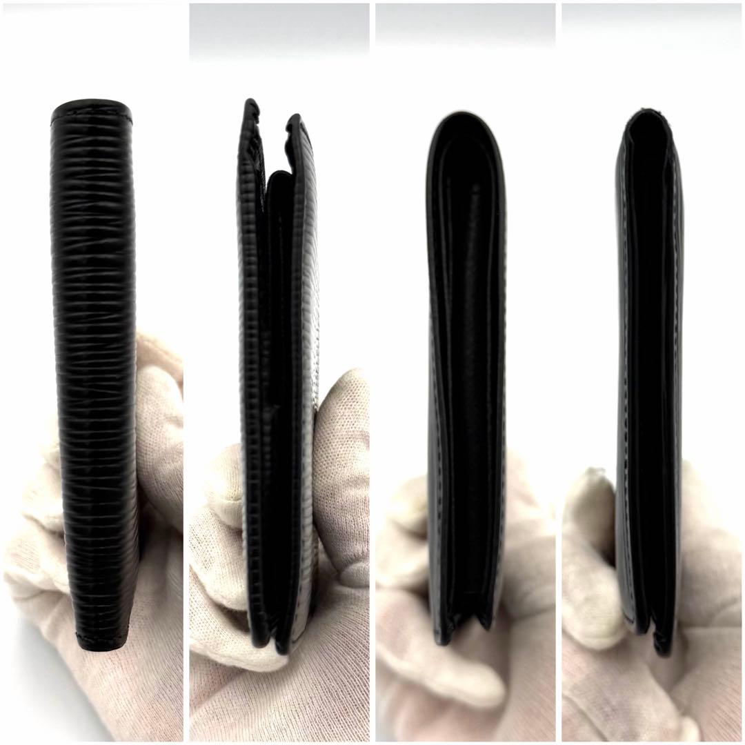 ルイヴィトン エピ ポルトビエカルトクレディモネ 二つ折り財布 ブラック 黒