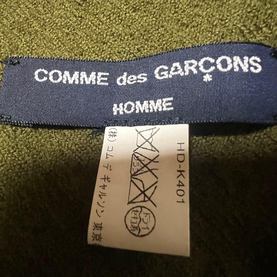 【希少】コムデギャルソンオム　ウール縮絨マフラー　カーキ グリーン　ストール