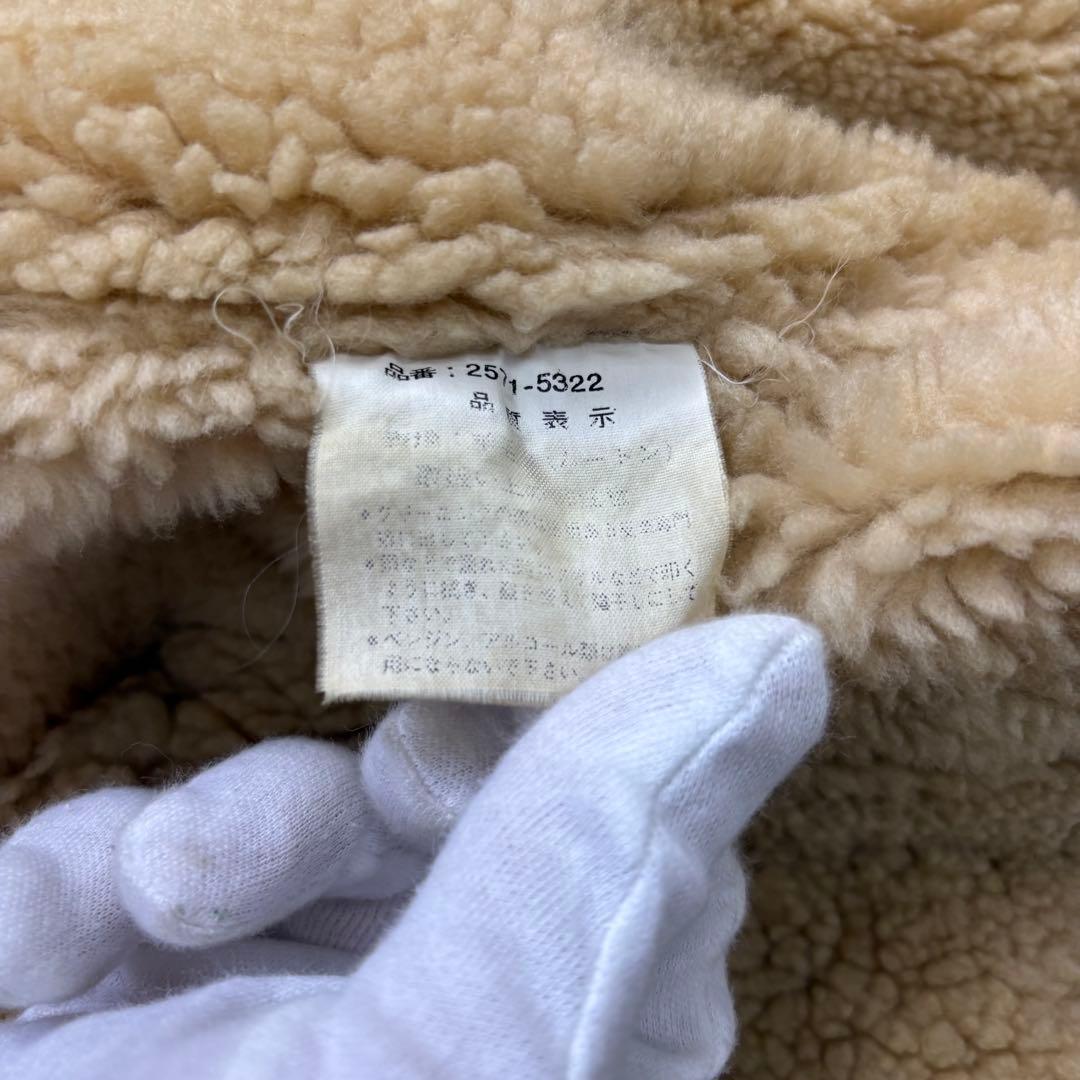 B-3　フライトジャケット　ムートンシープスキン　ボア　ラムレザー　L