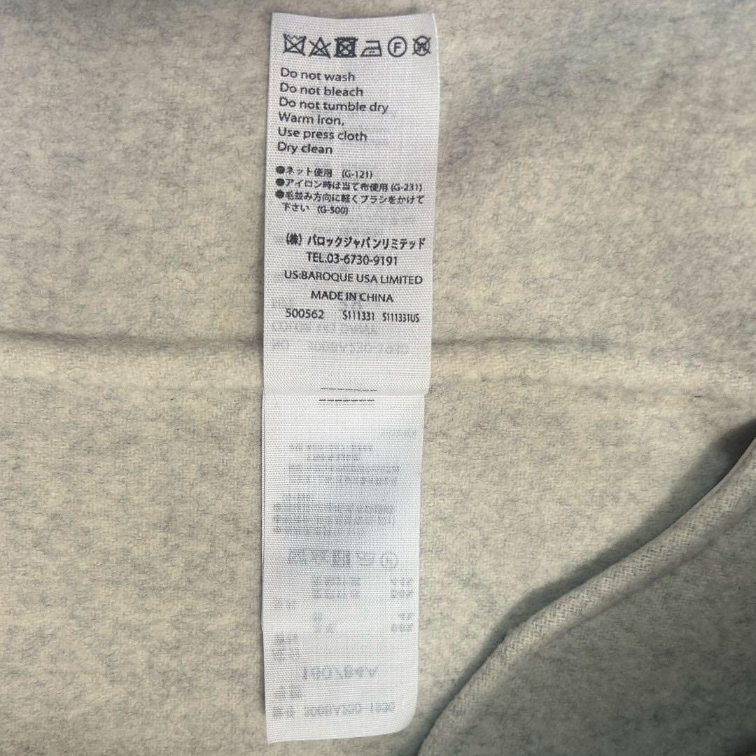 美品✨エンフォルド ウールソフトリバーノーカラーコート ロング 紺M