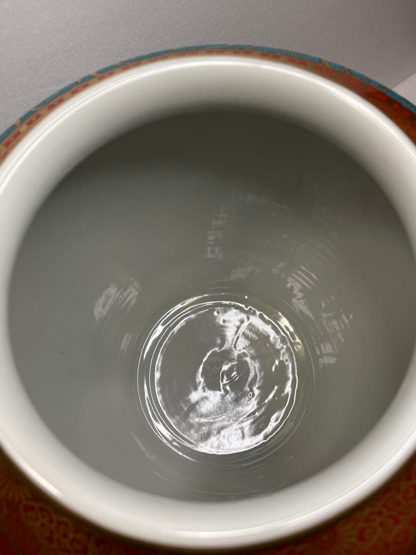 九谷焼/九谷良山/青粒鉄仙 /壺/花瓶　※箱無し