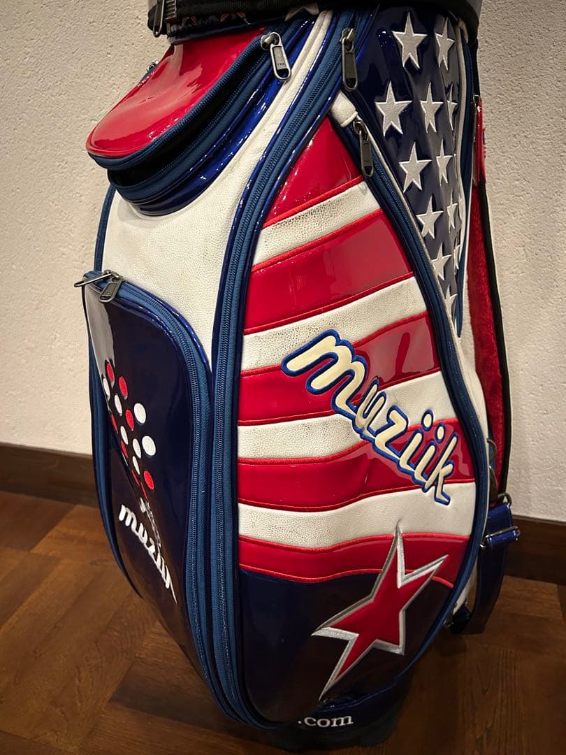 muzik ゴルフバッグ・キャディバッグ 星条旗デザイン