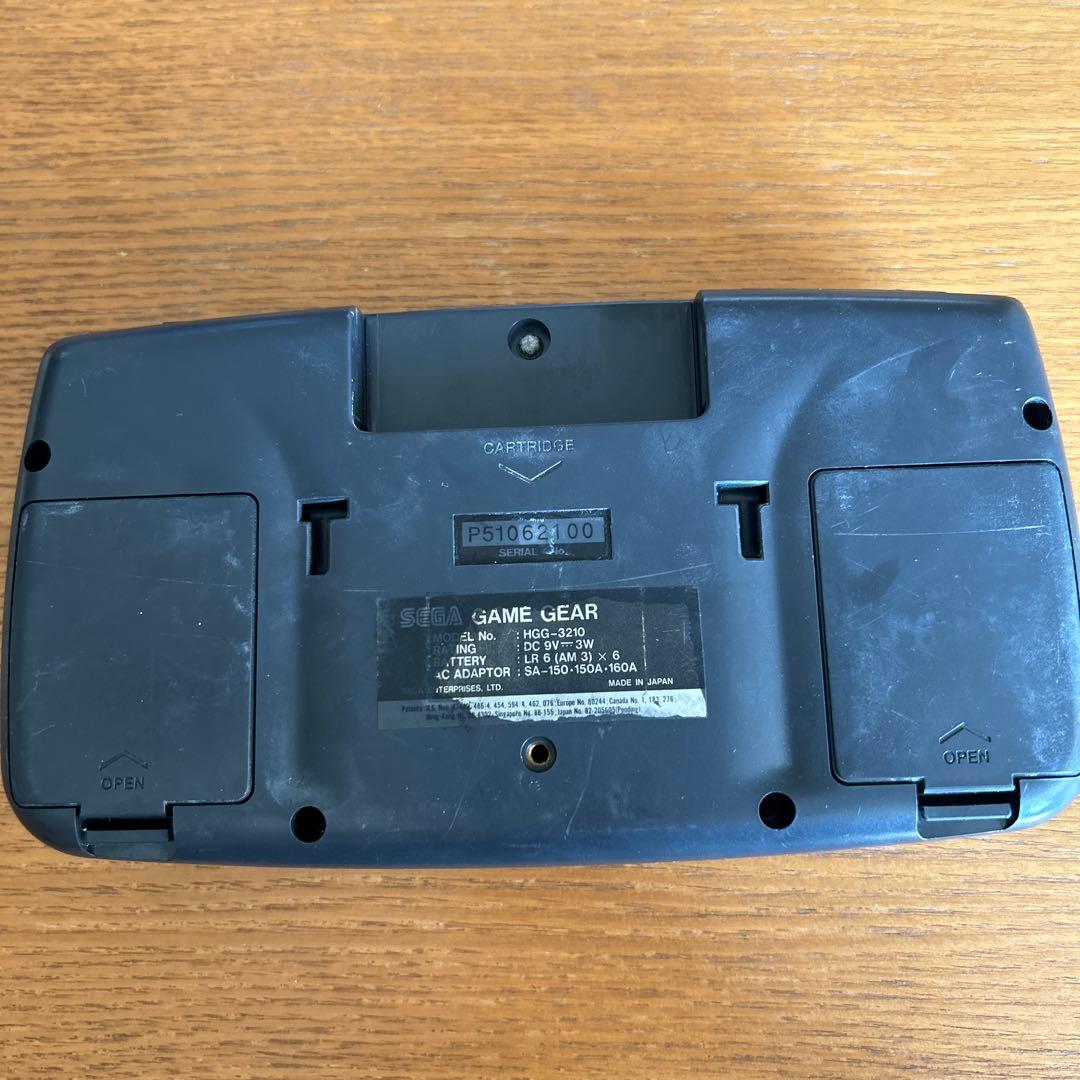 【ジャンク品】SEGA GAME GEAR本体とカセット2本セット