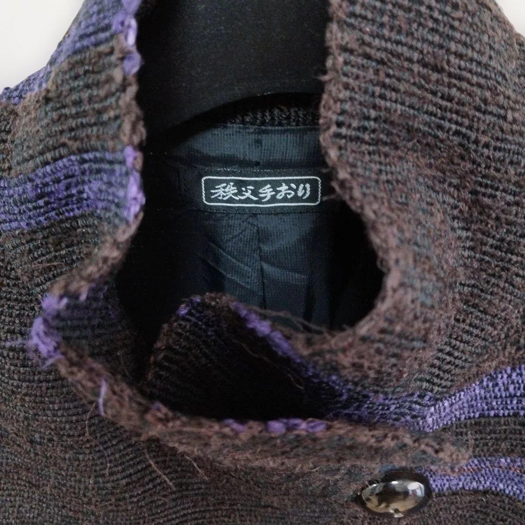 美品 秩父★シルク裂き織りコート 綺麗なうちに着て頂きたいのでお値下げしました
