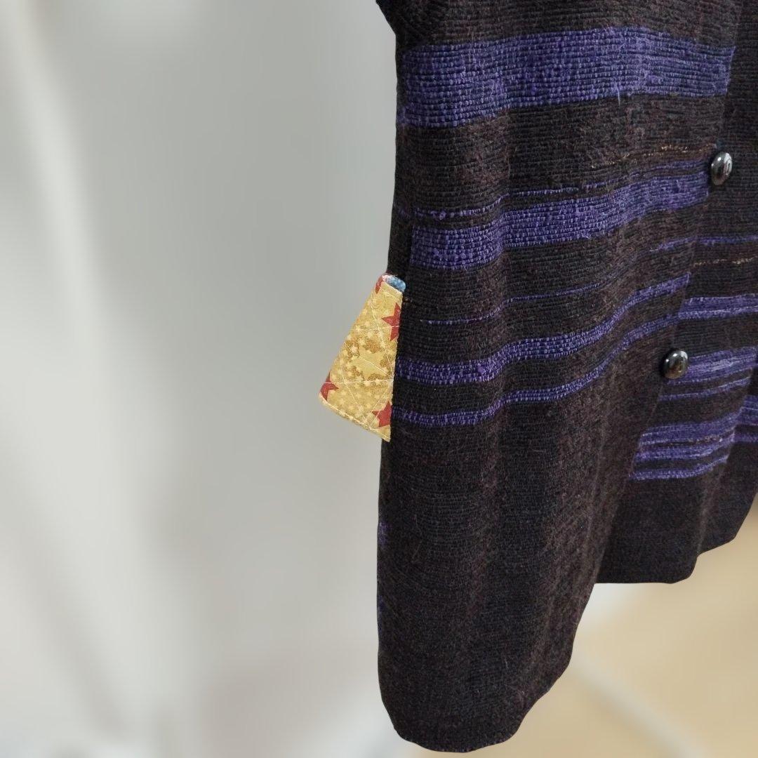 美品 秩父★シルク裂き織りコート 綺麗なうちに着て頂きたいのでお値下げしました