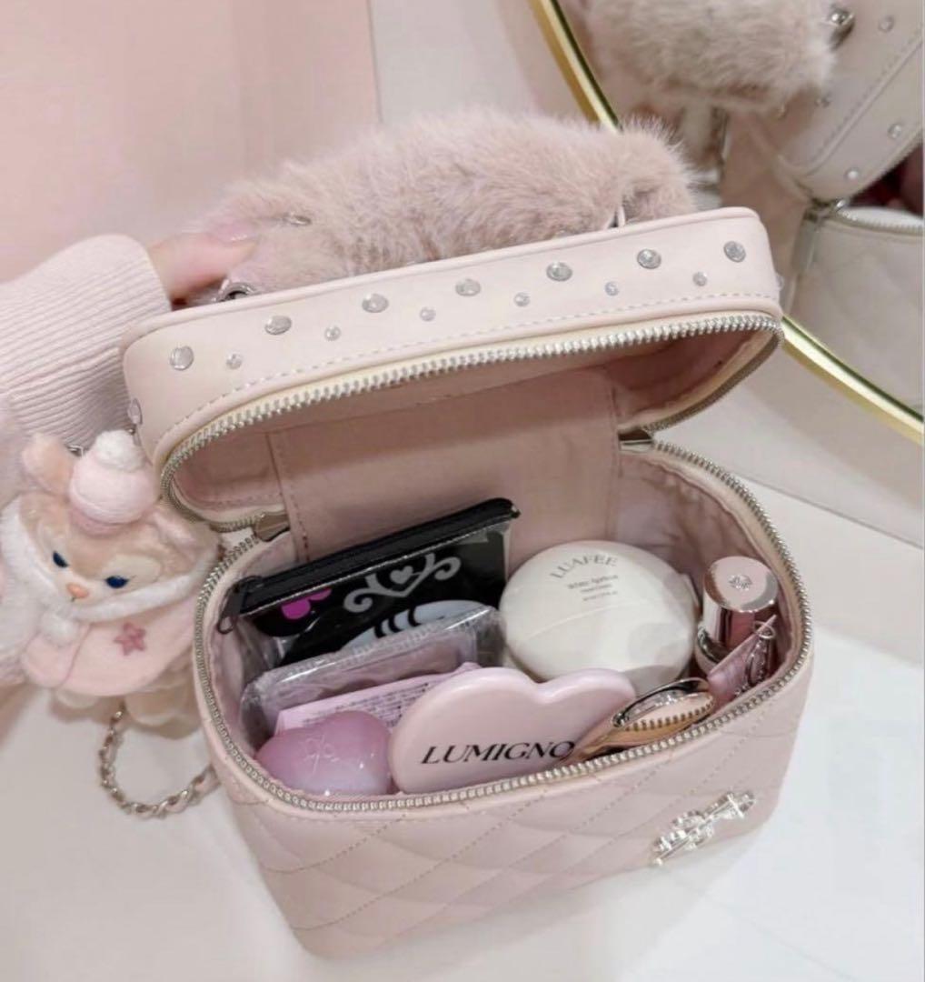 【早い物勝ち】lumignon ルミニョン バニティバッグルミニョンバッグピンク