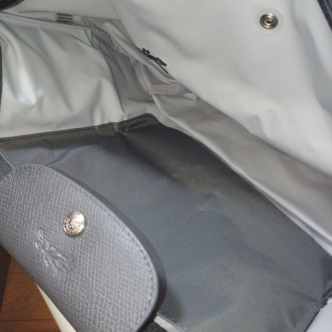 LONGCHAMP プリアージュ®️グリーン トートバッグ L グレー