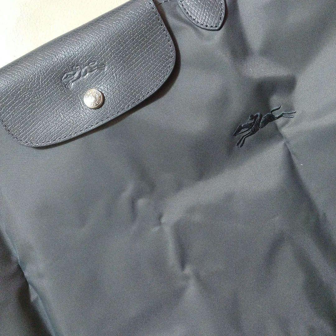 LONGCHAMP プリアージュ®️グリーン トートバッグ L グレー