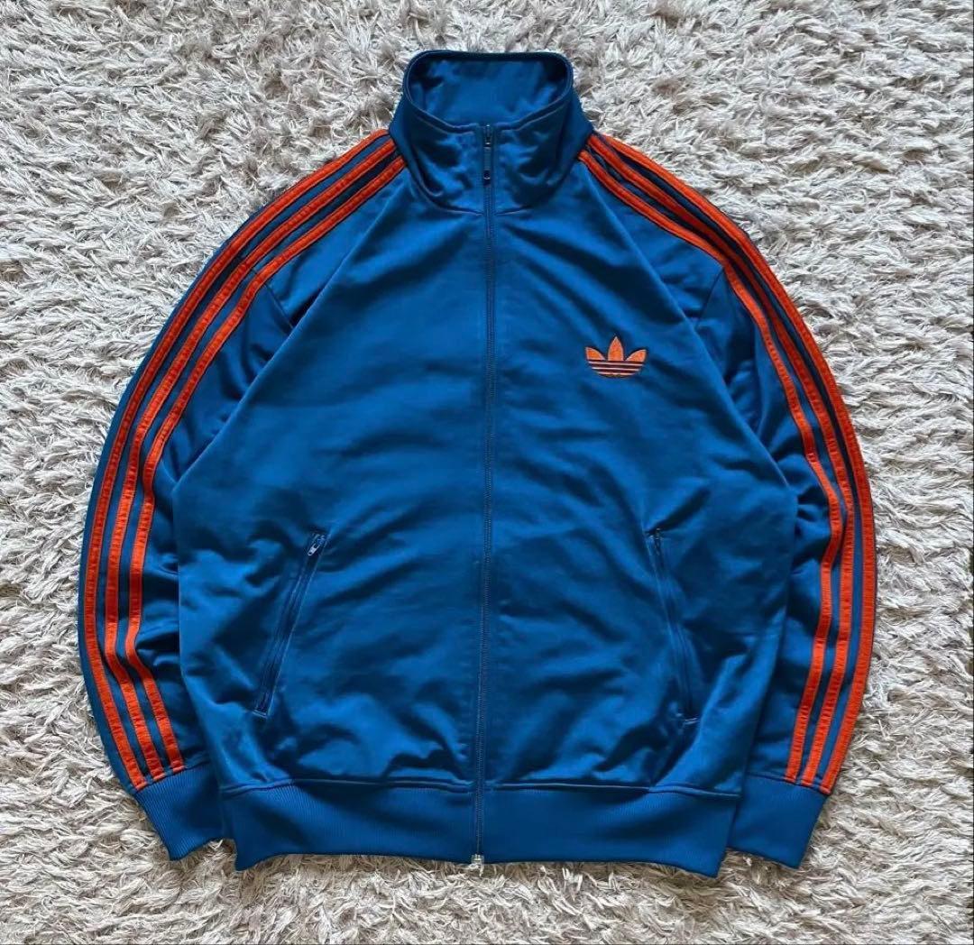 【レアカラー‼️】adidasファイヤーバードトラックジャケット 青オレンジ