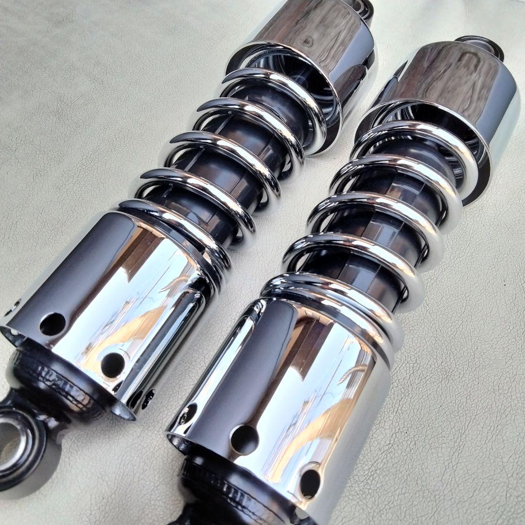 未使用級！汎用リアサスペンション ハーレーやSRなどに！プログレッシブタイプ