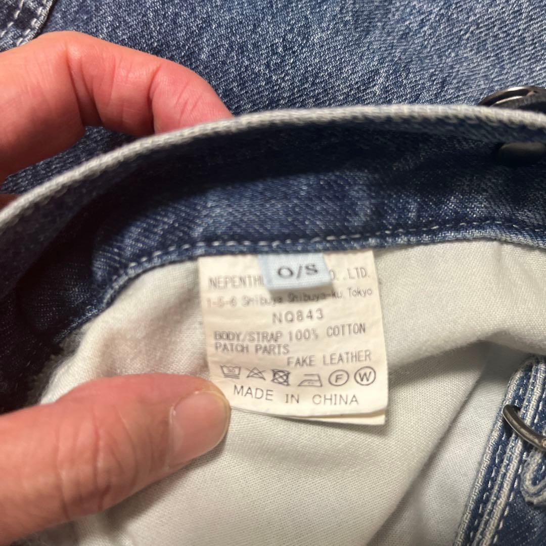 Rhodo lirion デニムサロペット O/S