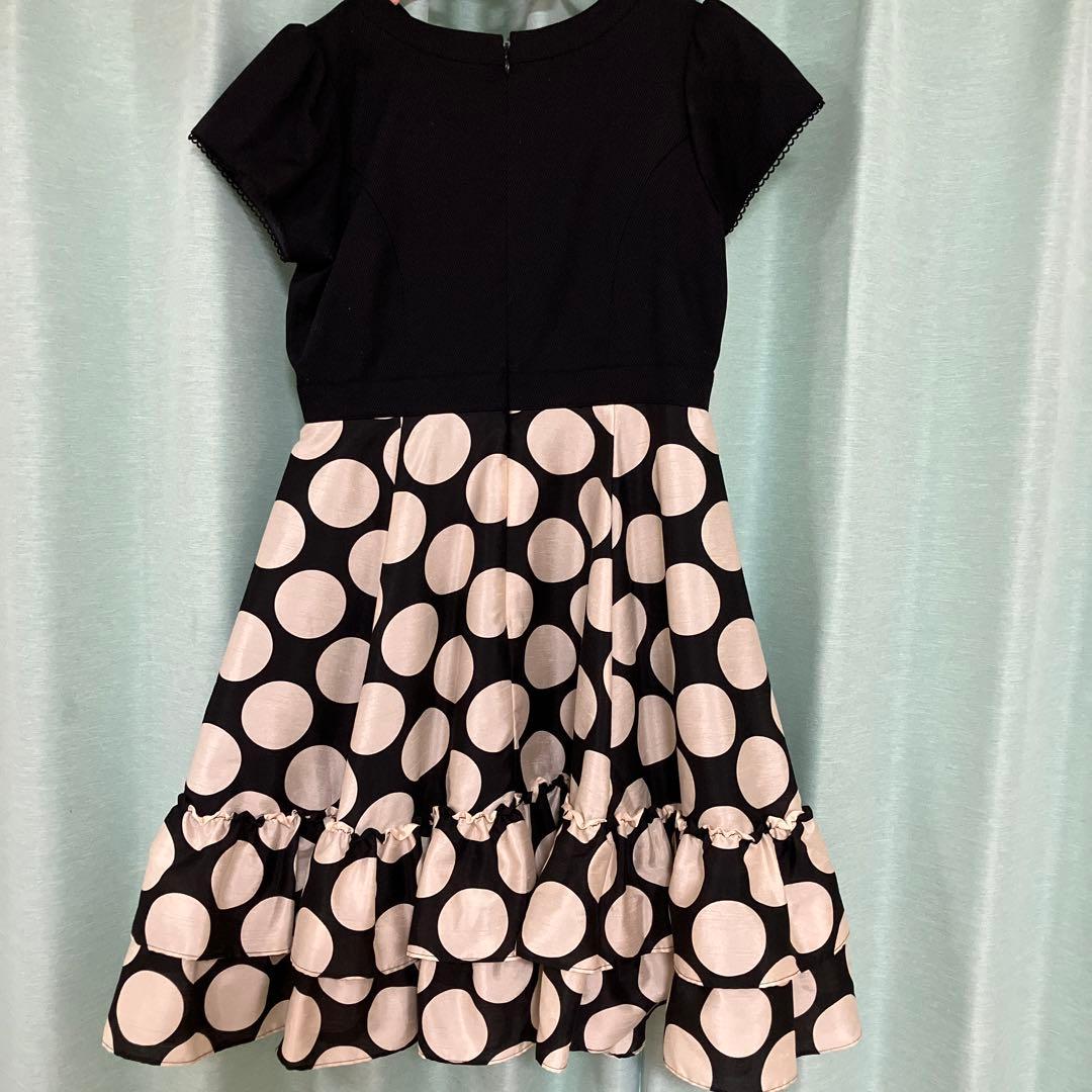 シャーリーテンプル　水玉デザイン 半袖ドレス