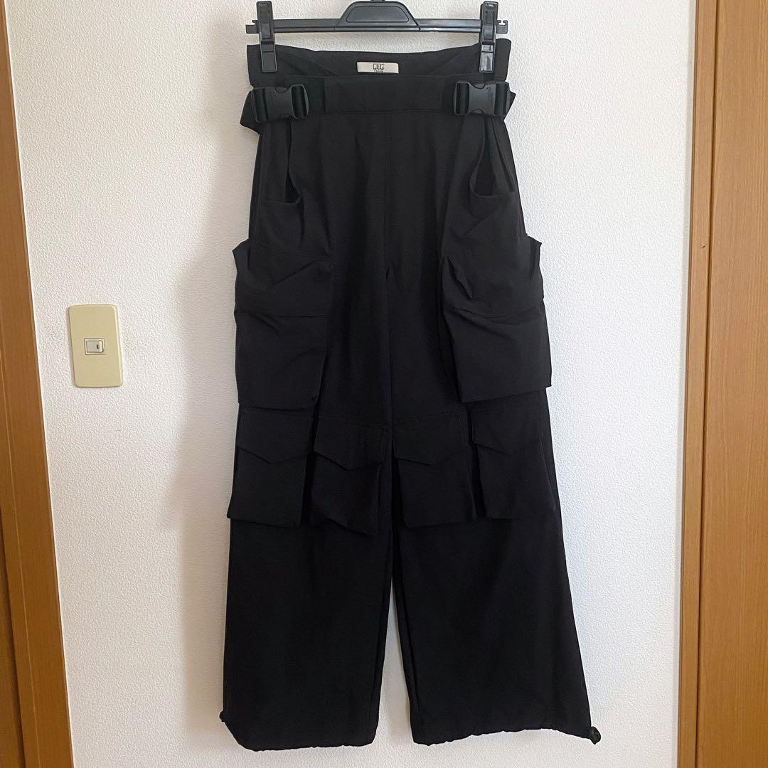 NON TOKYO ナイロンワイドカーゴパンツ