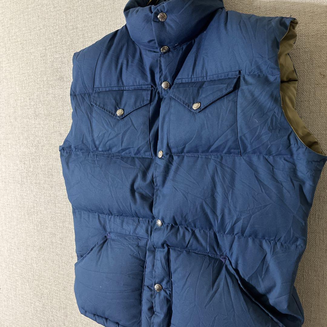 70s THE NORTH FACE ノースフェイス 茶タグ ダウンベスト.