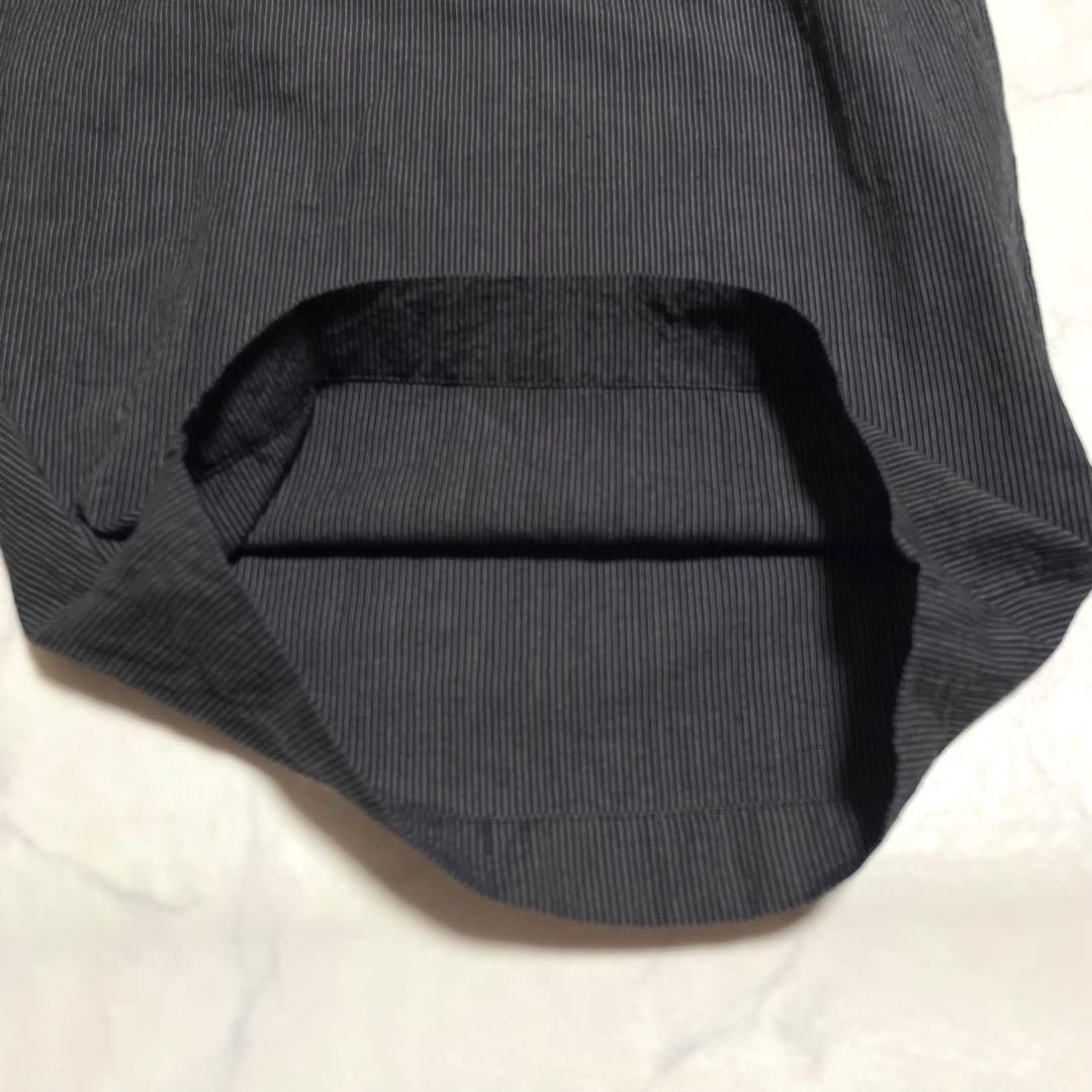 ヨーガンレール イエローレーベル バルーンパンツ サルエルパンツ ストライプ 黒