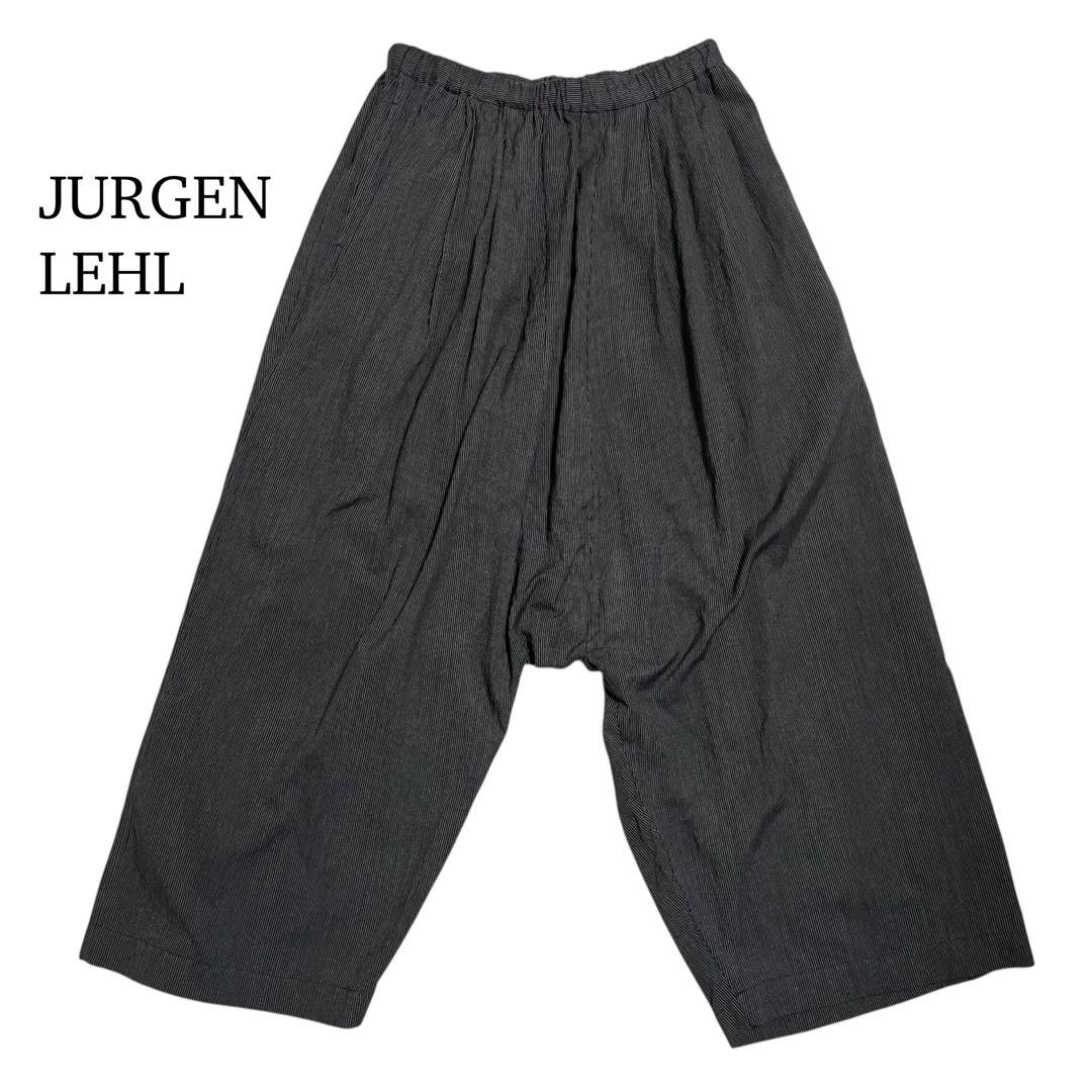 ヨーガンレール イエローレーベル バルーンパンツ サルエルパンツ ストライプ 黒