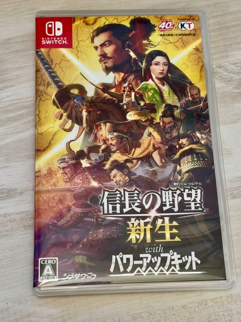 美品！！早い者勝ち！！Switch信長の野望　新生withパワーアップキット