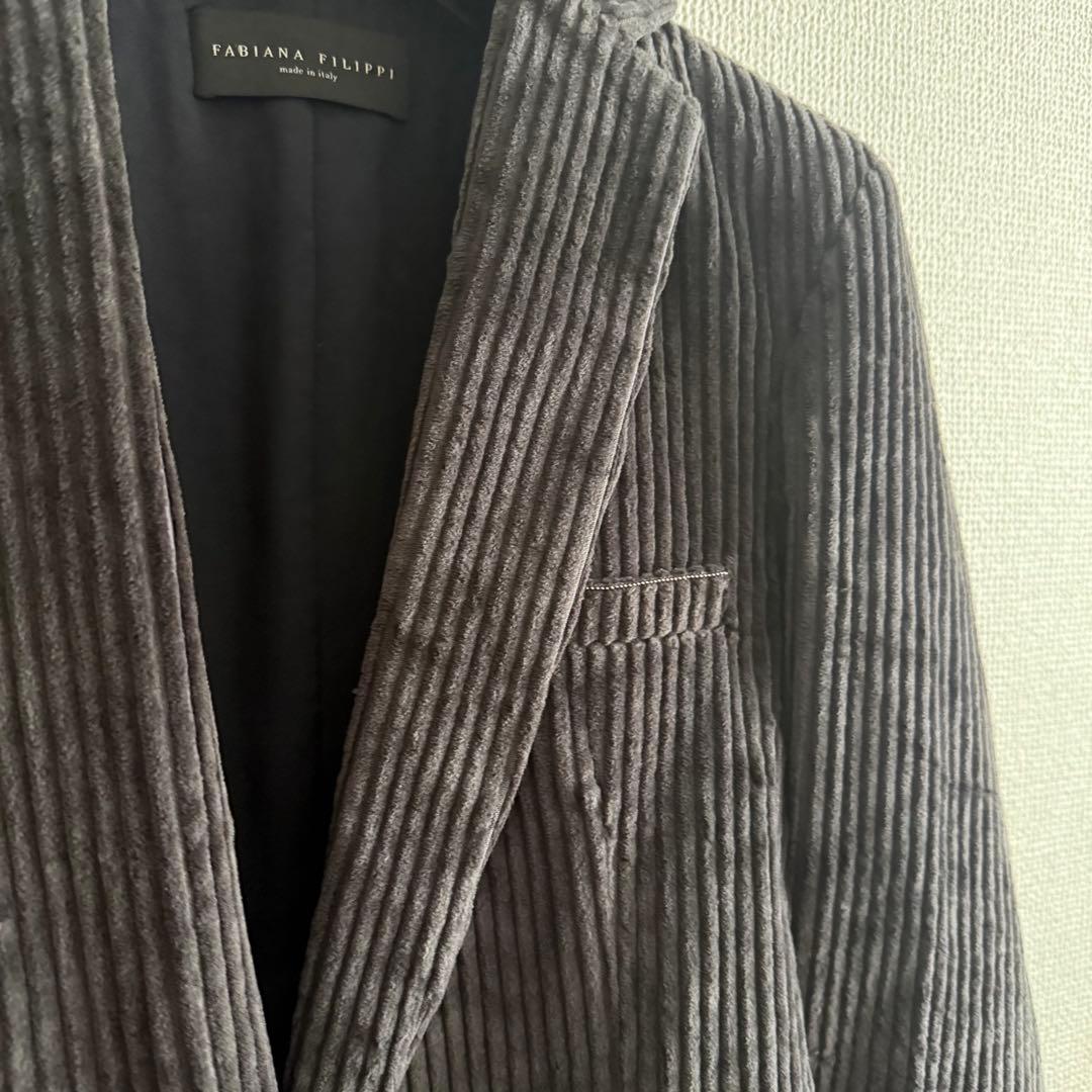モニーレ装飾 美品 FABIANA FILIPPI コーデュロイジャケット 38
