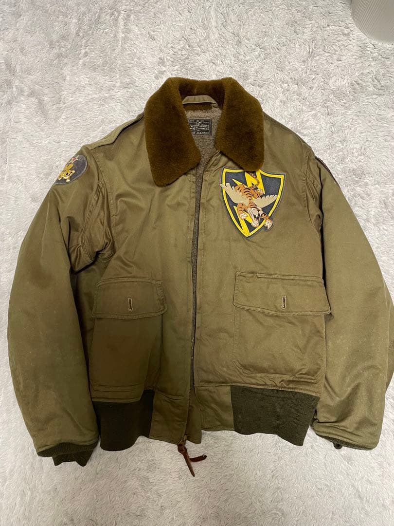 美品■バズリクソンズ　フライトジャケット　B-10 フライングタイガー　38