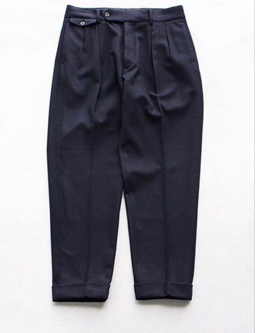 キャプテンサンシャイン　ウールカシミアスラックスパンツ