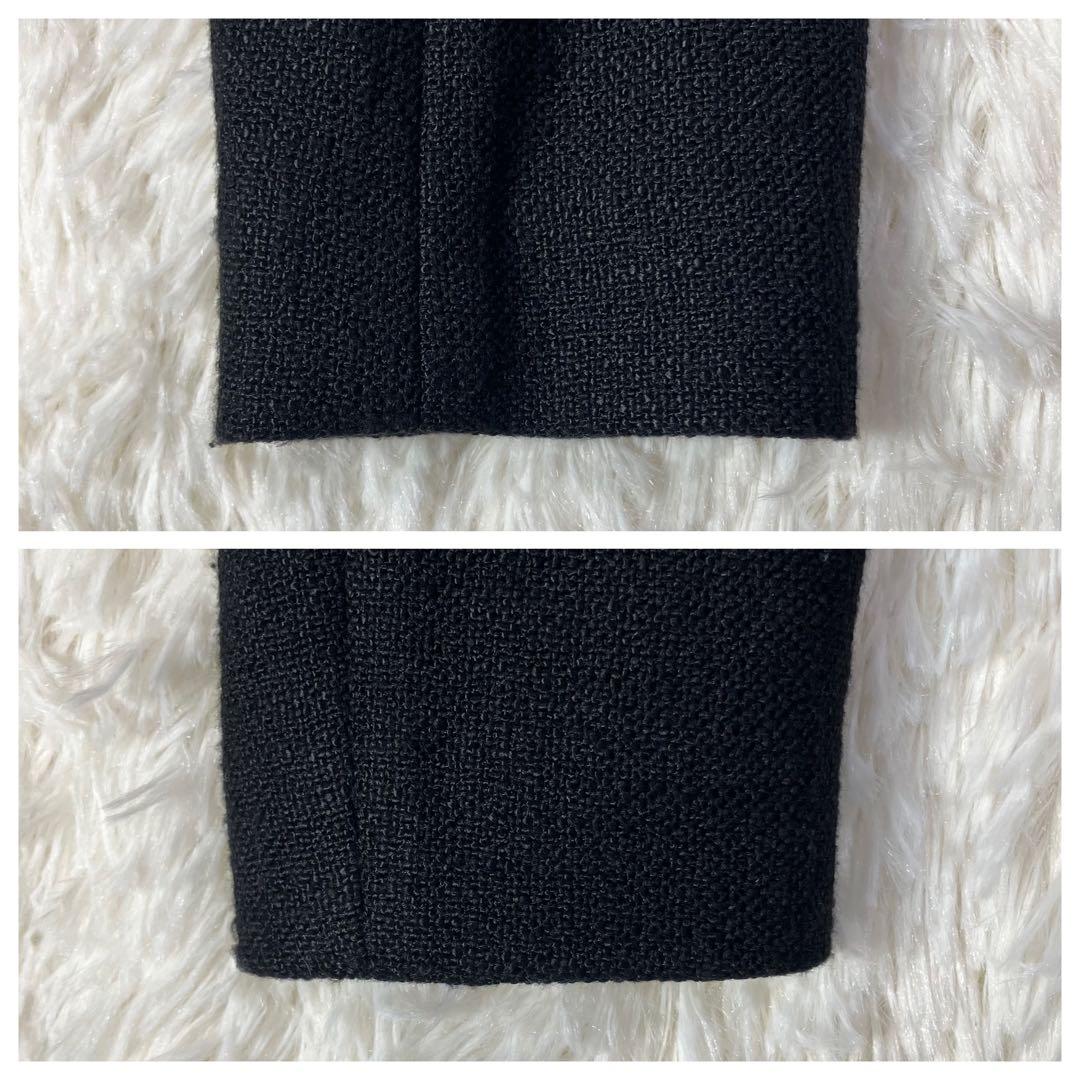 極美品 THEORY セオリー クロップドジャケット ツイード ノーカラー S