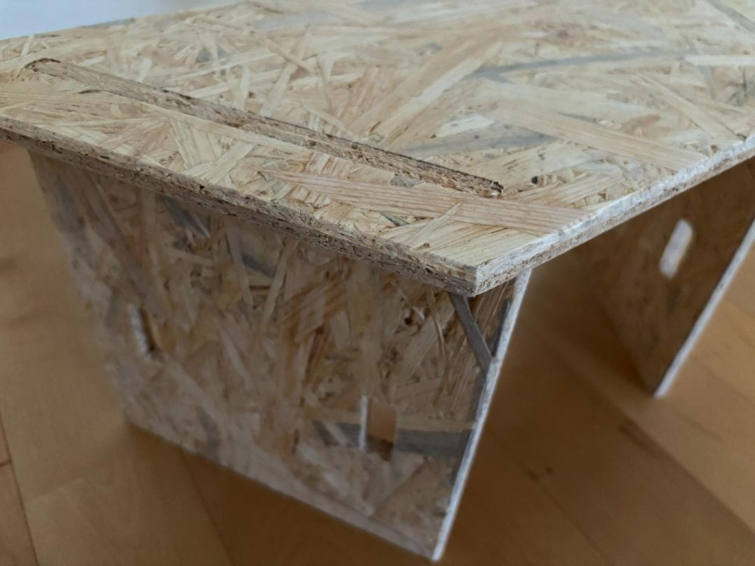 ヘキサゴンテーブル ヘキサテーブル 囲炉裏テーブル 組み立て式　OSBボード