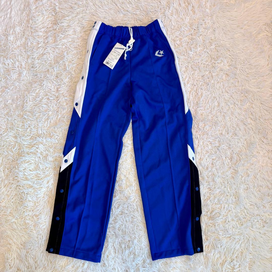 【くまごろー様90s 新品 希少】コンバース ジャージ スナップボタン L 青