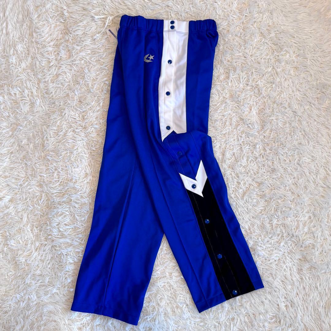 【くまごろー様90s 新品 希少】コンバース ジャージ スナップボタン L 青