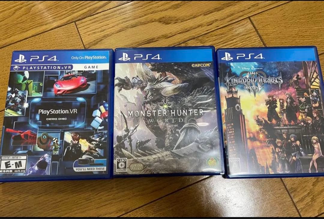 ps4本体、psvr、ソフト