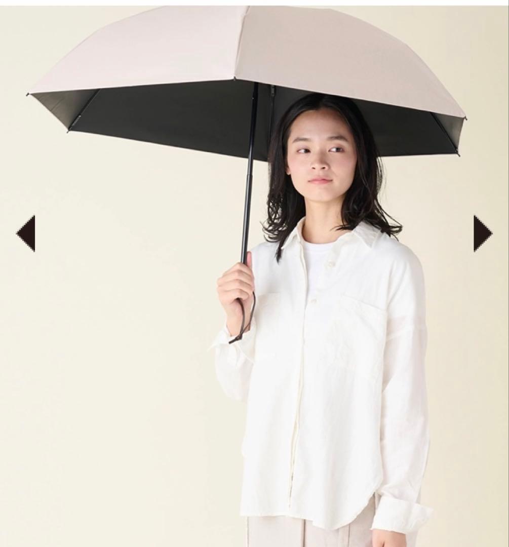 ☀️今期新品タグ付☂️3段折 サンバリア100 無地 ピンク