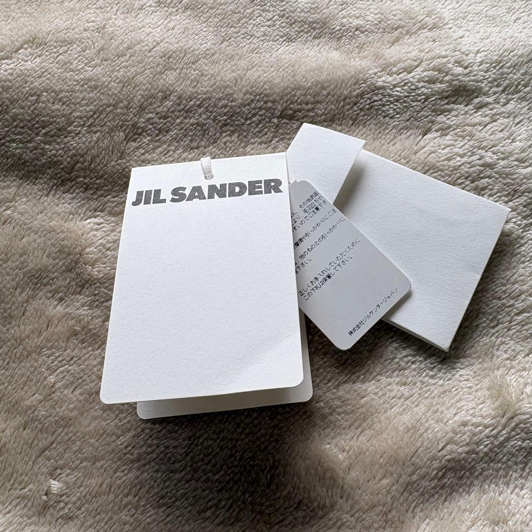 JIL SANDER ブラックウールマフラー UNI
