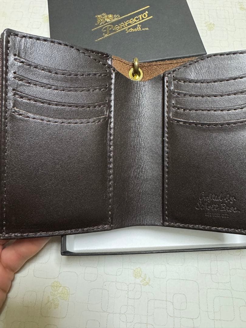 Perfecto by Schott トラッカーウォレット ブラウン
