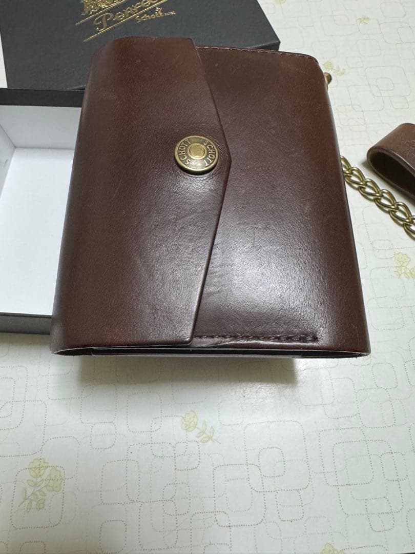 Perfecto by Schott トラッカーウォレット ブラウン