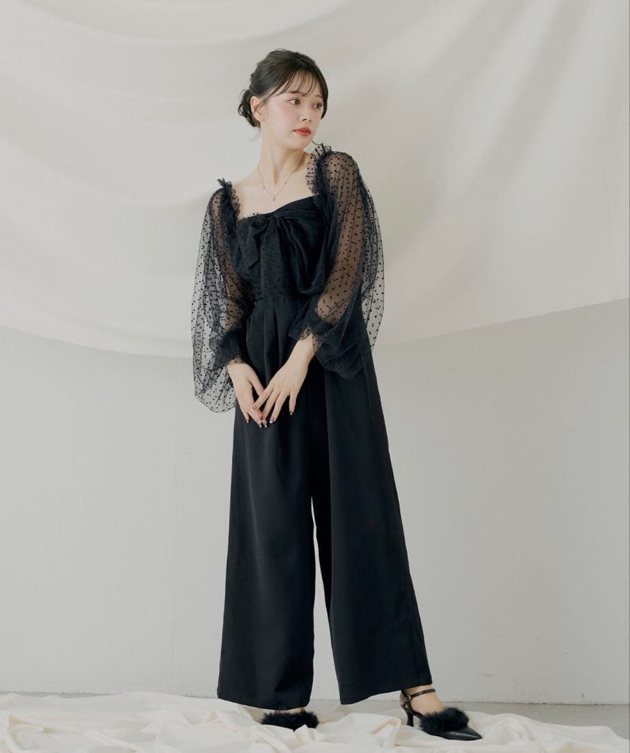 chico フロントリボンドッキングコンビネゾン