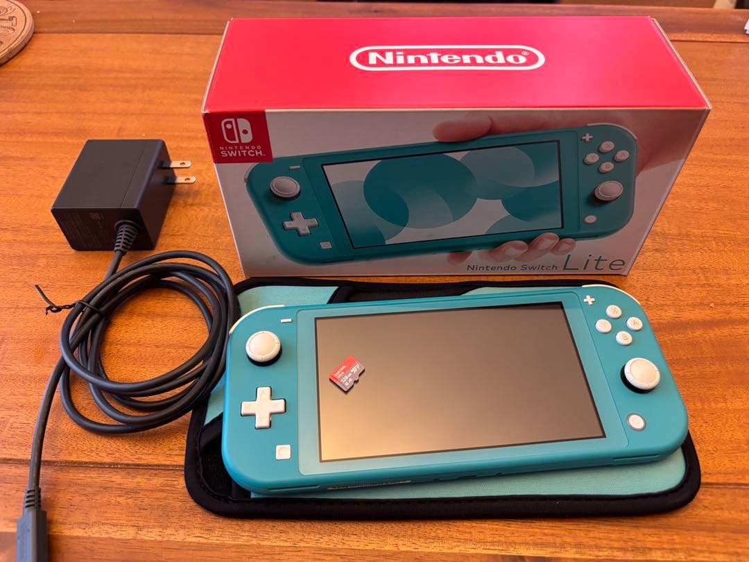 Nintendo Switch Lite ターコイズ ケースSD セット