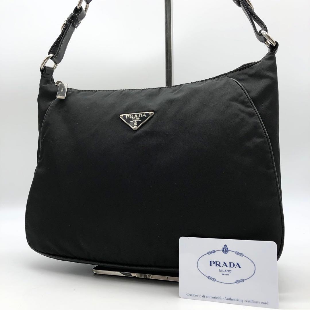 美品✨ PRADA プラダ ワンショルダーバッグ ナイロン ブラック