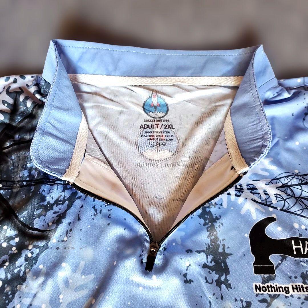 日本未発売✨ブラックウィドー【日本サイズ4L】ブルー　蜘蛛　大きめ　ボウリング