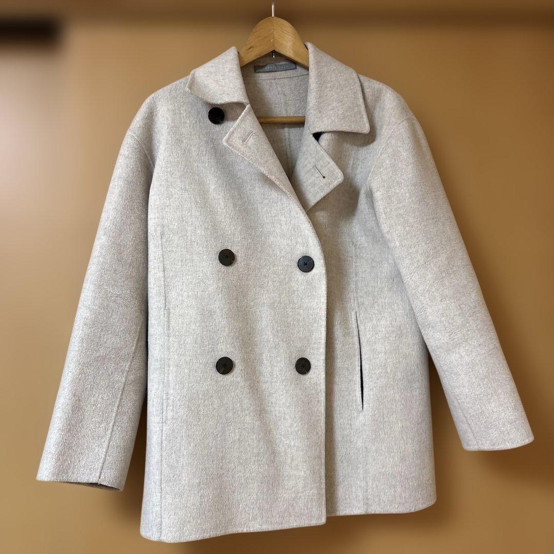 Theory luxe カシミヤ混ダブルフェイスコート