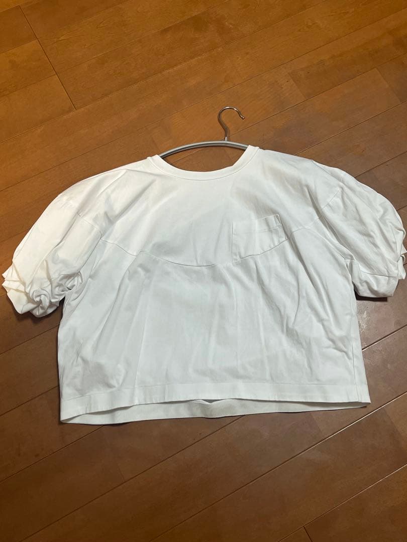 sacai サカイ パフスリーブTシャツ ホワイト 未使用に近い サイズ3